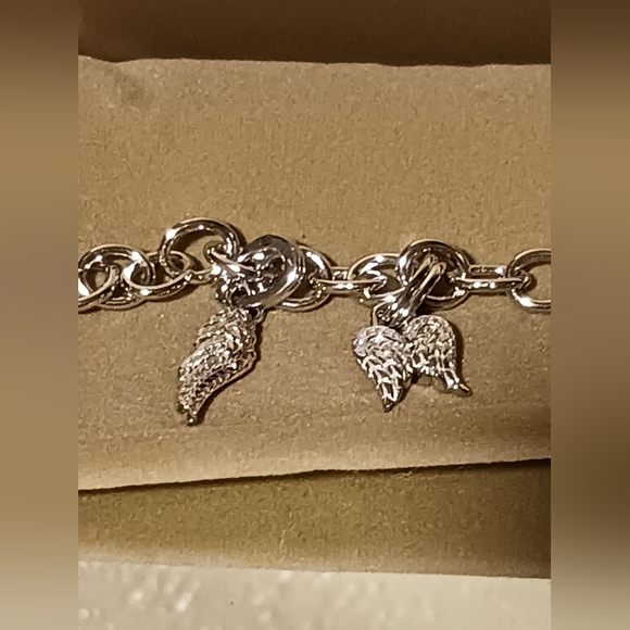 Affinity Guardian Angel Diamond & Sterling Silver Charm Bracelet - Picture 3 of 8
